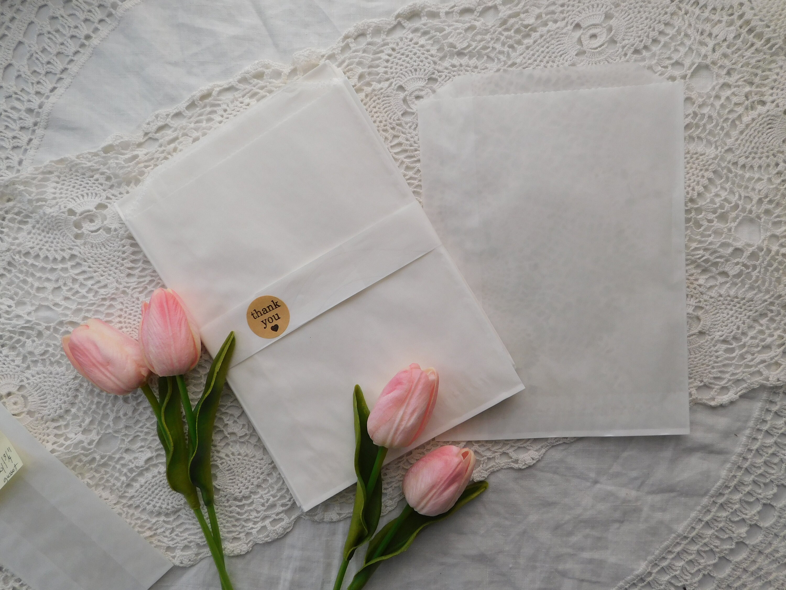 BULK BUY Glassine Bags 5 3/4 x 7 3/4 Set Of Etsy