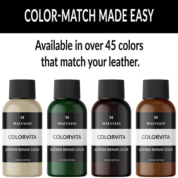 Leather Restore Leather Color Repair Dark Red 4 oz - Repair Recolor and Restore Couch Furniture Auto Interior Car SEATS Vinyl and Shoes