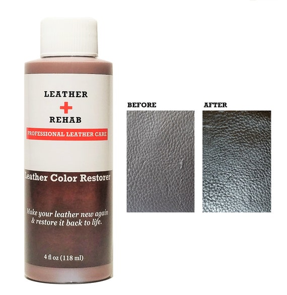 Leather Color Restorer Brown Maple , Repair Furniture Couch Car Seat Jacket  Sofa Vinyl 4 Oz. 