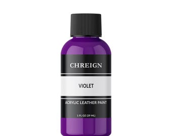 Chreign Acrylic Leather Paint, Violet - Sneaker & Shoe Paint 1 oz.