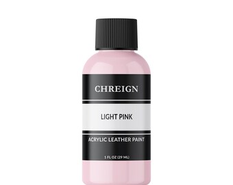 Chreign Acrylic Leather Paint, Light Pink - Sneaker & Shoe Paint 1 oz.