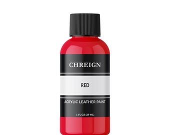 Chreign Acrylic Leather Paint, Red - Sneaker & Shoe Paint 1 oz.