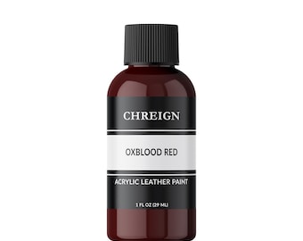 Chreign Acrylic Leather Paint, Oxblood Red - Sneaker & Shoe Paint 1 oz.