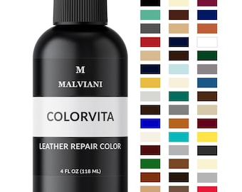 Leather Color Restorer - Repair Sofa Car Seat Furniture Couch - Faux Leather Pleather 4 oz.