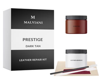 Leather Repair Kit Dark Tan - Furniture Car Seat Couch Chair Sofa