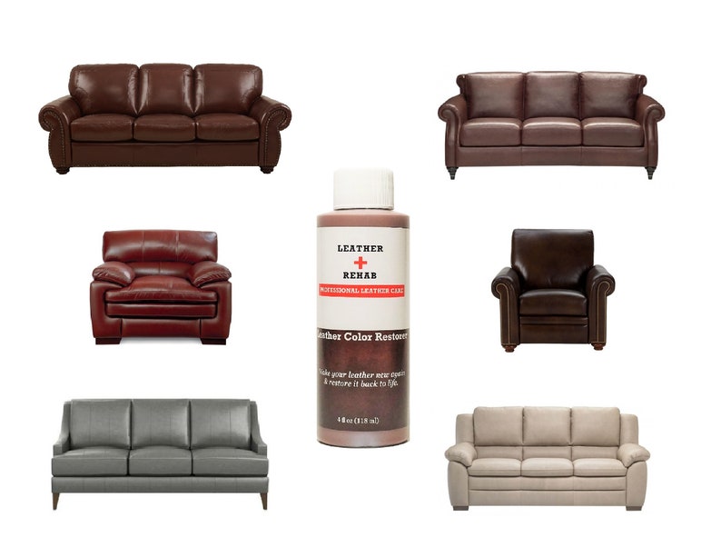 Buy Leather Color Restorer, Saddle Brown, Repair Sofa Furniture Couch