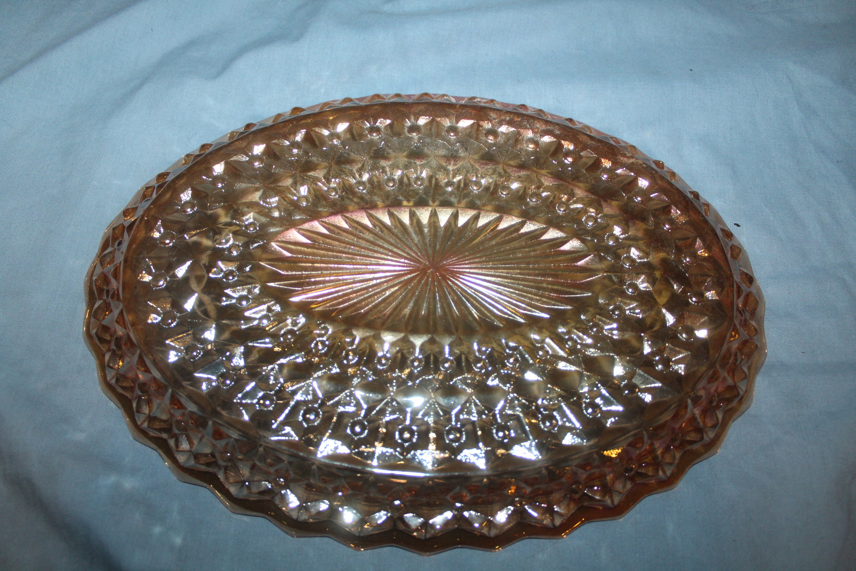 Vintage Carnival Glass Glass Co. Marigold Windsor Etsy