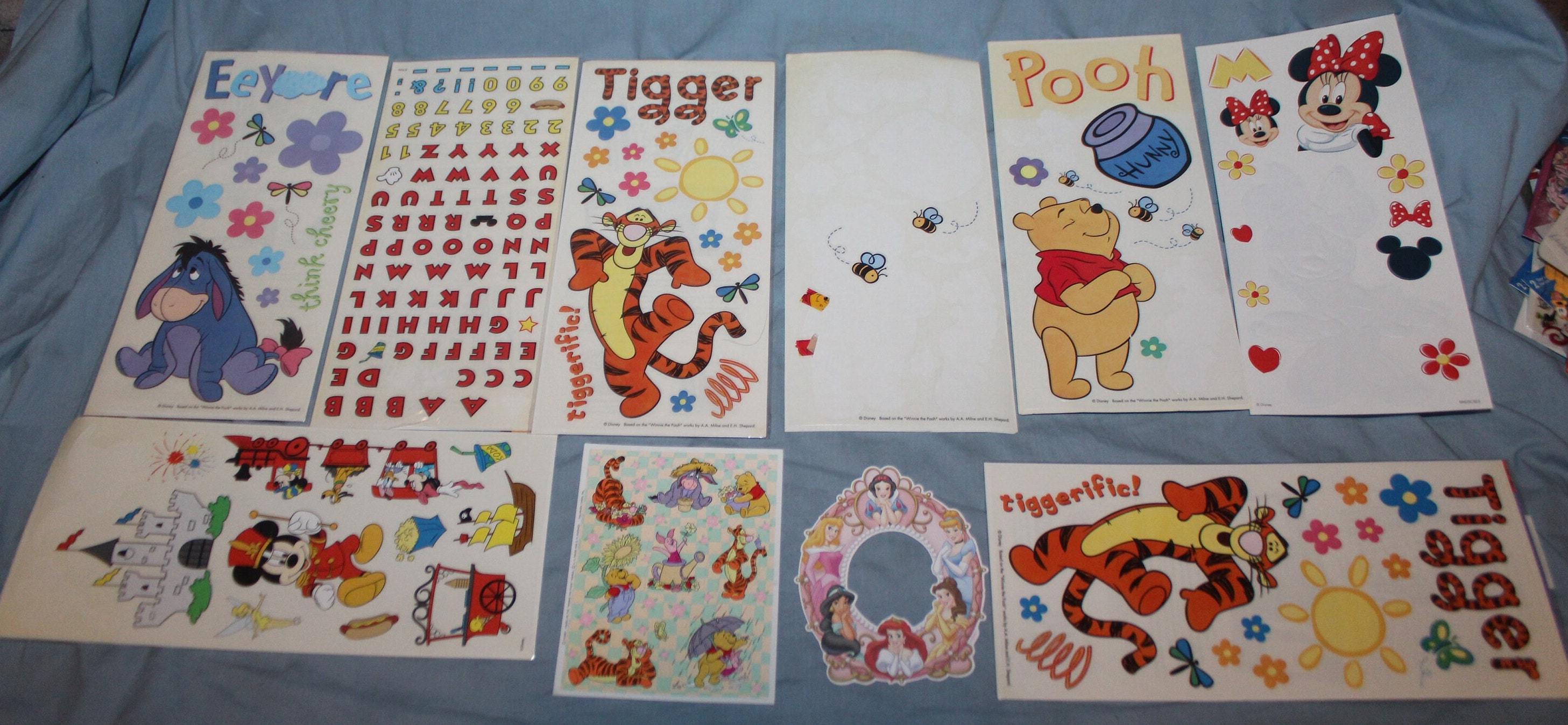 Large Lot Disney Scrapbooking Supplies - Stickers, Paper, & More