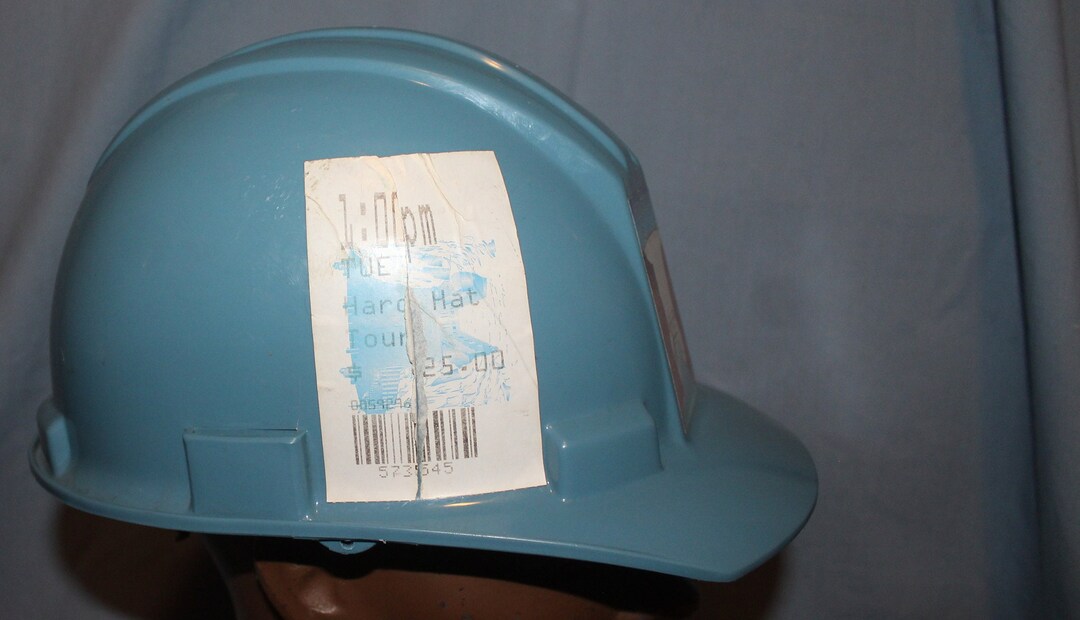 Vintage Hoover Dam Hard Hat Tour Souvenir Bullard 5100 Safety Etsy