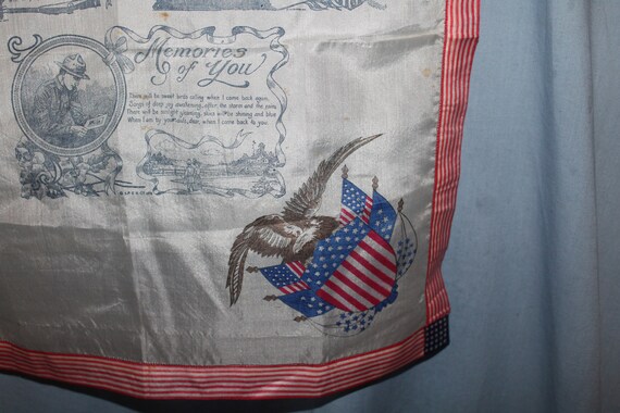 WWI  Silk Handkerchief Forget Me Not, Remember Me… - image 7