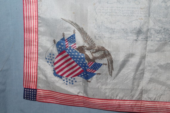 WWI  Silk Handkerchief Forget Me Not, Remember Me… - image 9