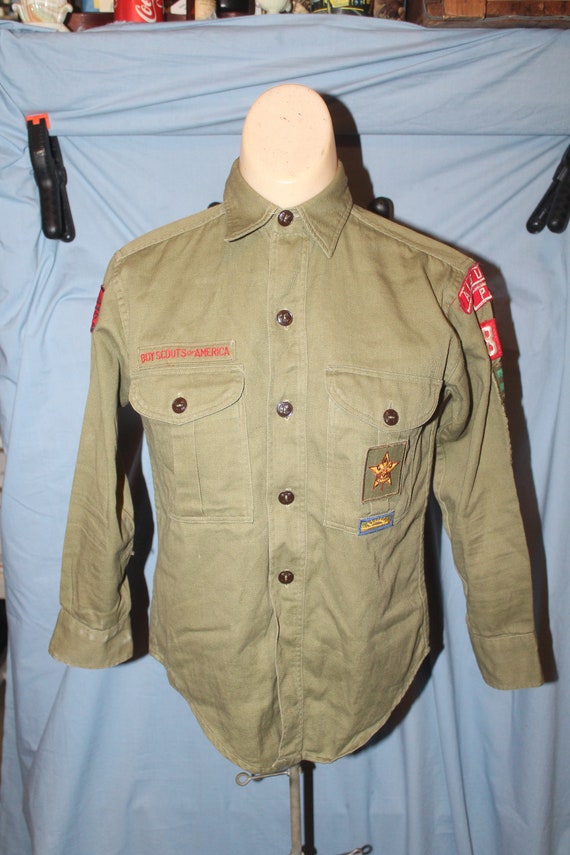 Vtg Green BSA Boy Scouts of America Uniform Musician Blazing Etsy