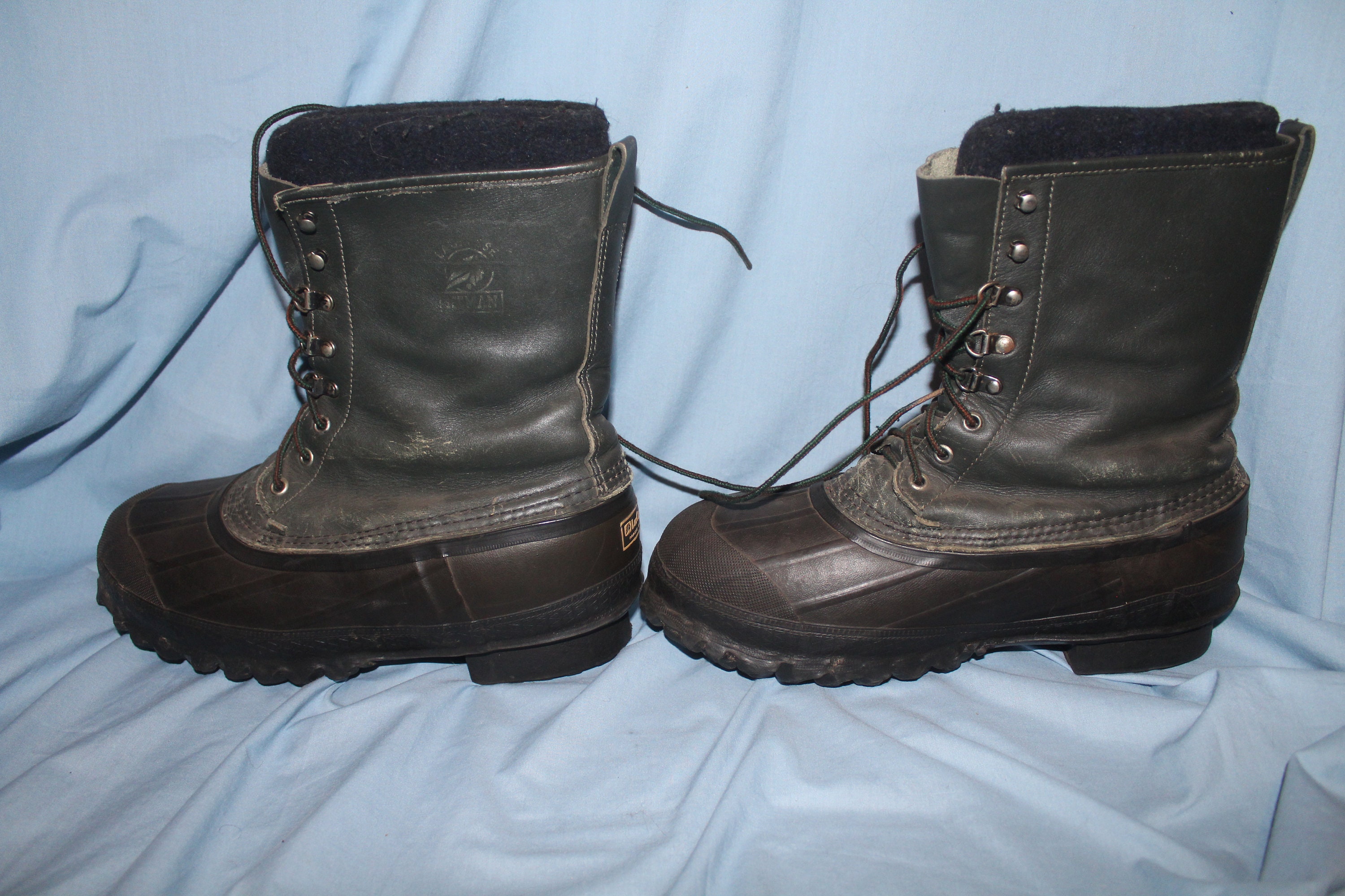 Lacrosse Iceman Black Insulated Boots Size 9 with Liners Great for Winter Hunting