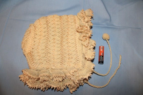 Original Antique Victorian Crocheted Child's Ecru