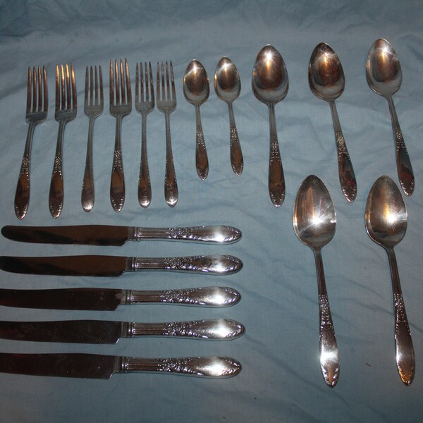Silver Plated Flatware Etsy