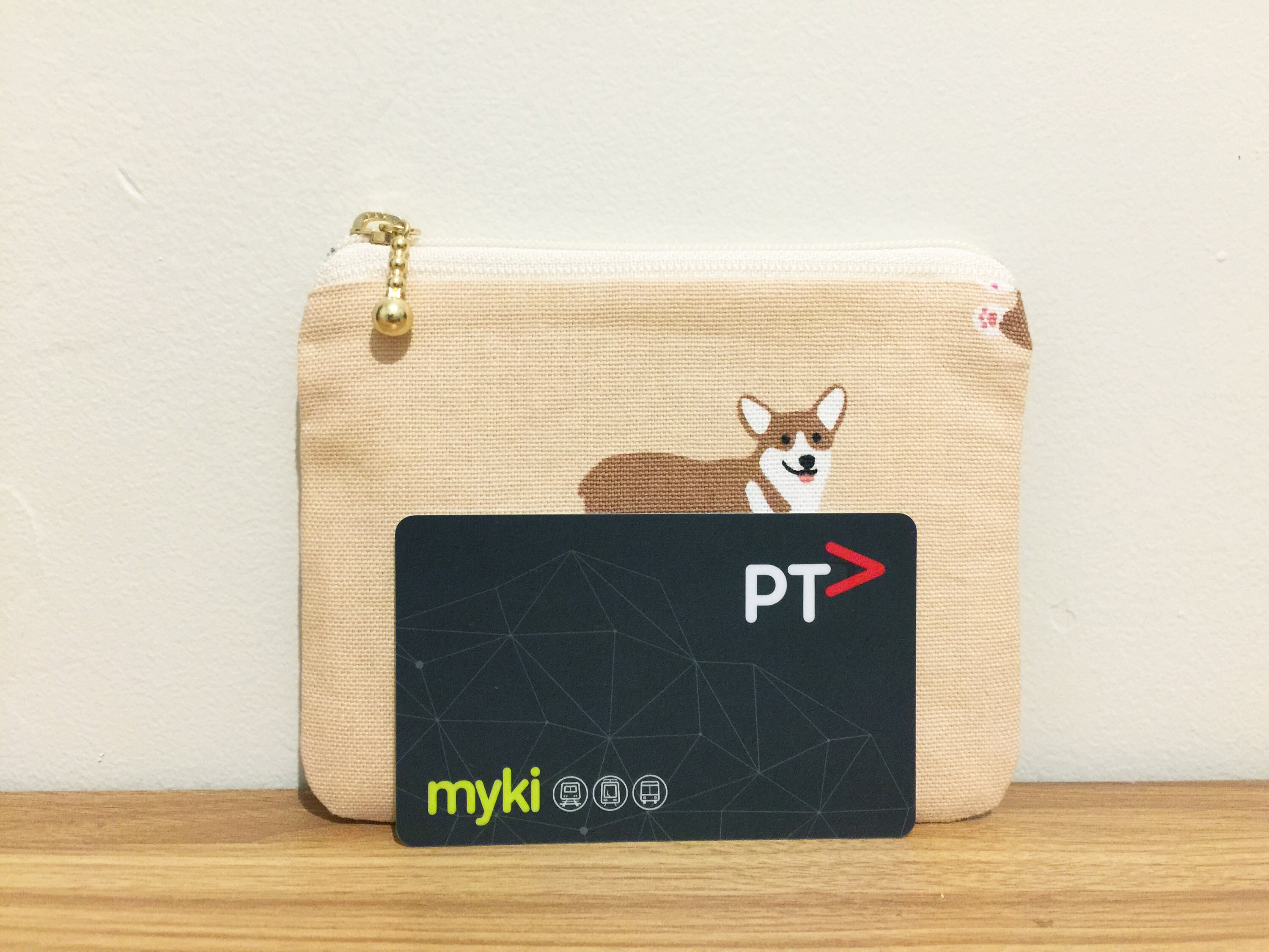 Corgi coin purse/small zipper pouch/dog print fabric coin | Etsy