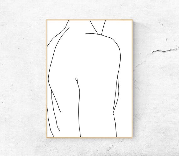 abstract body sketch