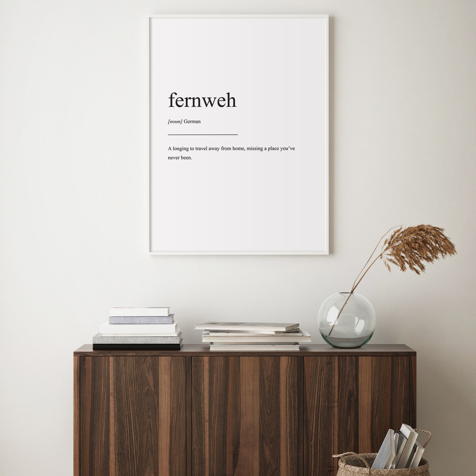 Fernweh definition definition print word art printable Etsy