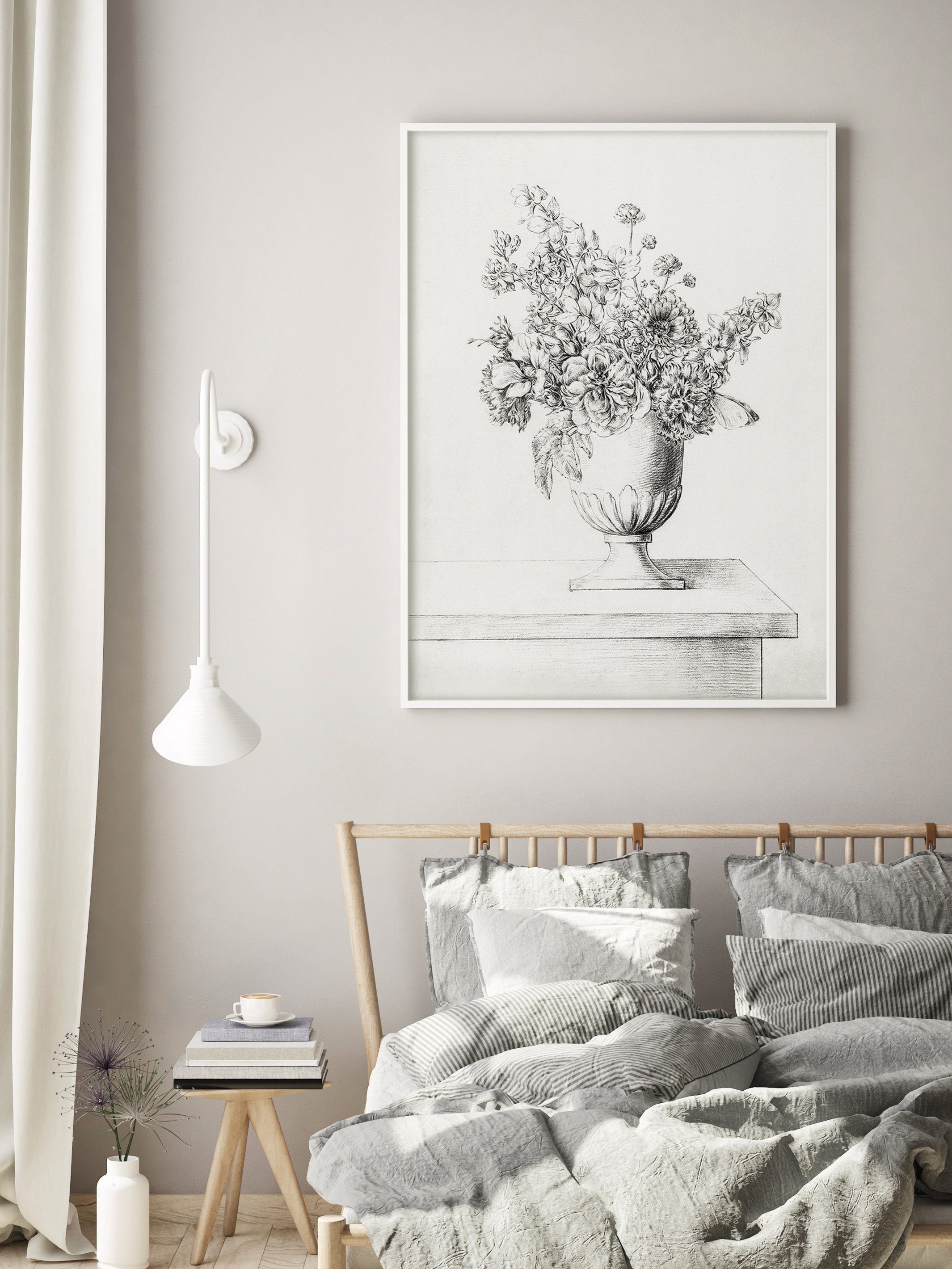 Vintage Black and White print Vintage decor Printable Wall Etsy