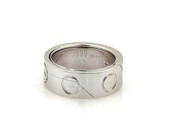 Cartier Love Secret Astro 18k White Gold Band Ring/Pendant Size EU 47 US 4 Cert.