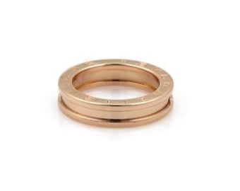Bulgari B Zero-1 18k Pink Gold Single 5mm Band Ring Size 50-US 5.5