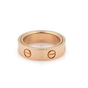 Cartier Love Secret 18k Pink Gold 5.5mm Band Ring Size 54-US 7 w/Cert