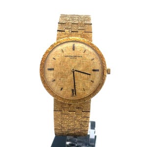 Vacheron Constantin Men&#39;s Gold Watch 18k Yellow Case & Band Manual Wind