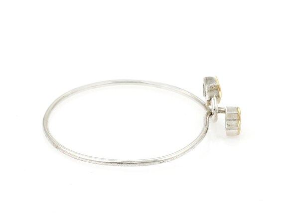 アクセサリー Tiffany bangle 16-17 cm. T&Co.925 Tiffany & Co. Silver 925 K18 Hook & Eye Bracelet Bangle From