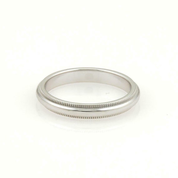 Tiffany \u0026 Co Platinum Double Milgrain 