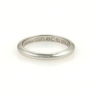 Cartier Platinum 2mm Plain Wedding Band Ring Size EU 49-US 4.75