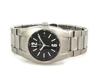 Bulgari Ergon Steel Date Sapphire Crystal Mid-Size Wristwatch Quartz