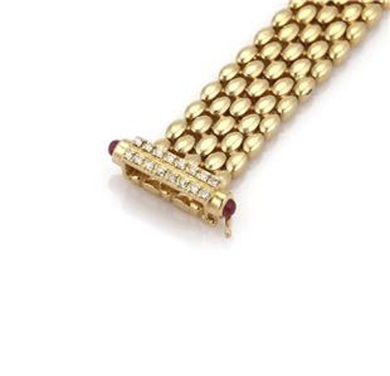 Vintage 1.90ct Diamond & Ruby 14k Yellow Gold Pan… - image 3