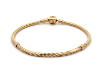 Pandora 14k Yellow Gold Snake Chain Bracelet