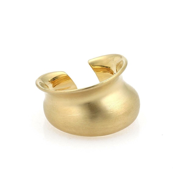 57728 - Tiffany & Co. Gehry 18k Yellow Gold Contour Cuff Band Ring