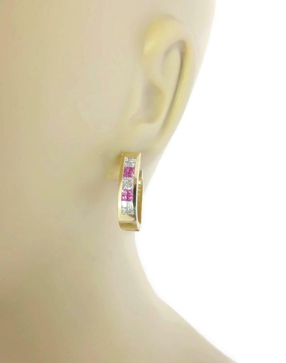 20503 - Elegant 2.00ct Diamonds & Pink Sapphire 1… - image 2