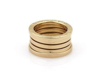 Bulgari B Zero-1 18k Yellow Gold 11mm Band Ring Size EU 51-US 5.25