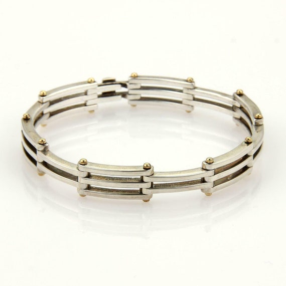 Tiffany & Co. Gate Link Bracelet Circa 1990 18kt Yellow Gold