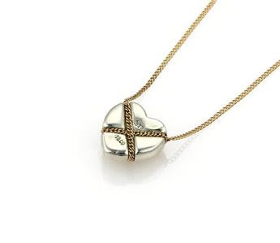 Tiffany & Co. Heart Pendant X Crossover Style 18k… - image 3