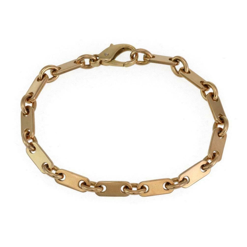 Vintage Louis Vuitton Chunky Heavy Link Bracelet Set in 18k Yellow Gold