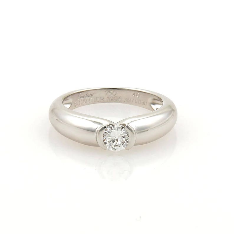 cartier diamond solitaire ring
