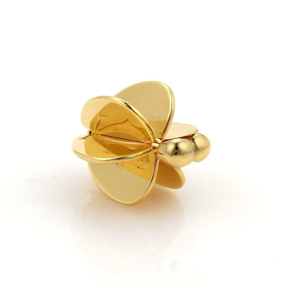 Cartier Double C 18k Yellow Gold 3D Spinner Apple… - image 4