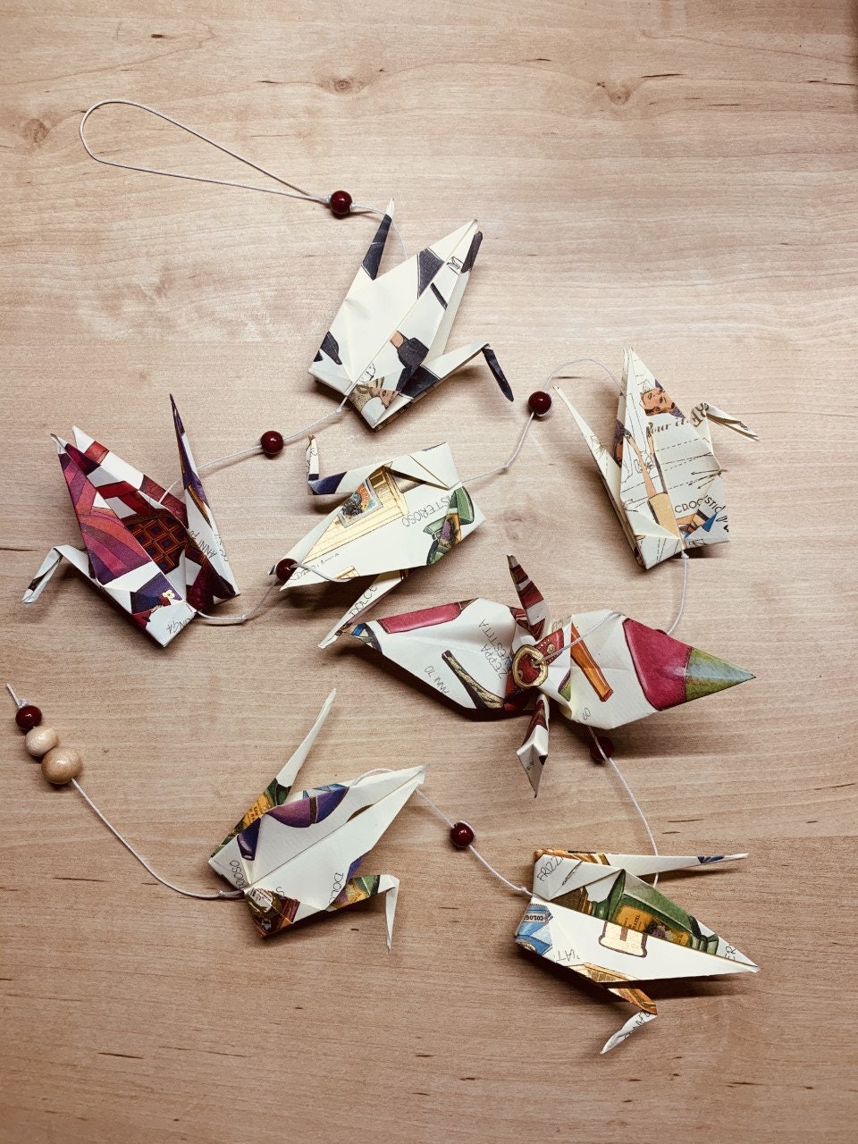 Guirlande Grue Origami Motif Mode