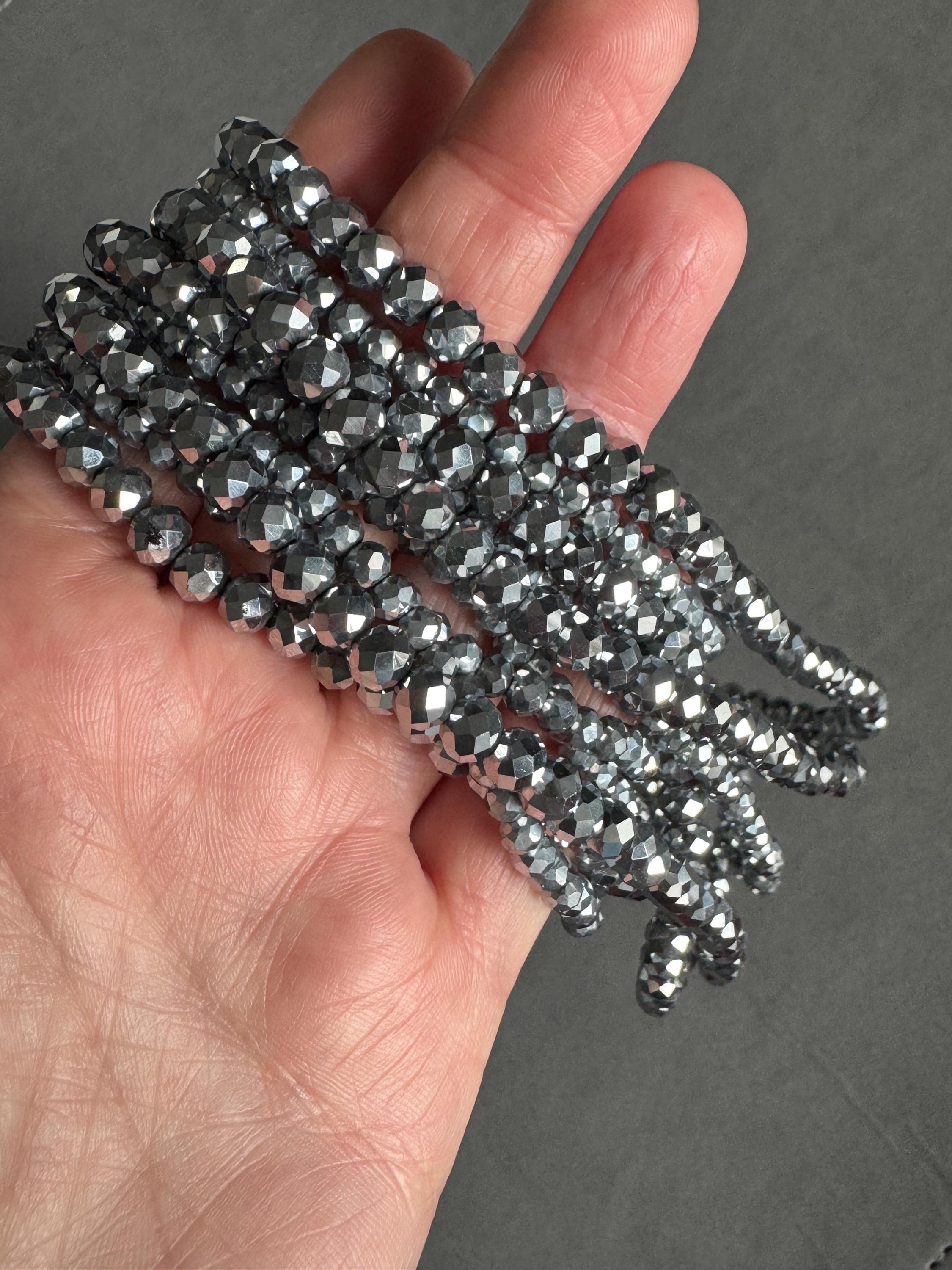 Collier Double Rangs En Hématite - Très Bon état Occasion