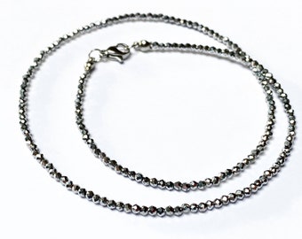 Minimalist Hematite necklace