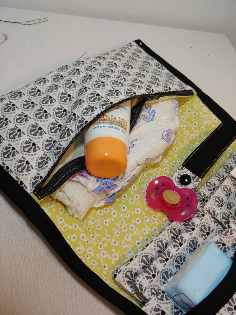 Nomad baby changing pouch with washable wipes diper pouch Etsy