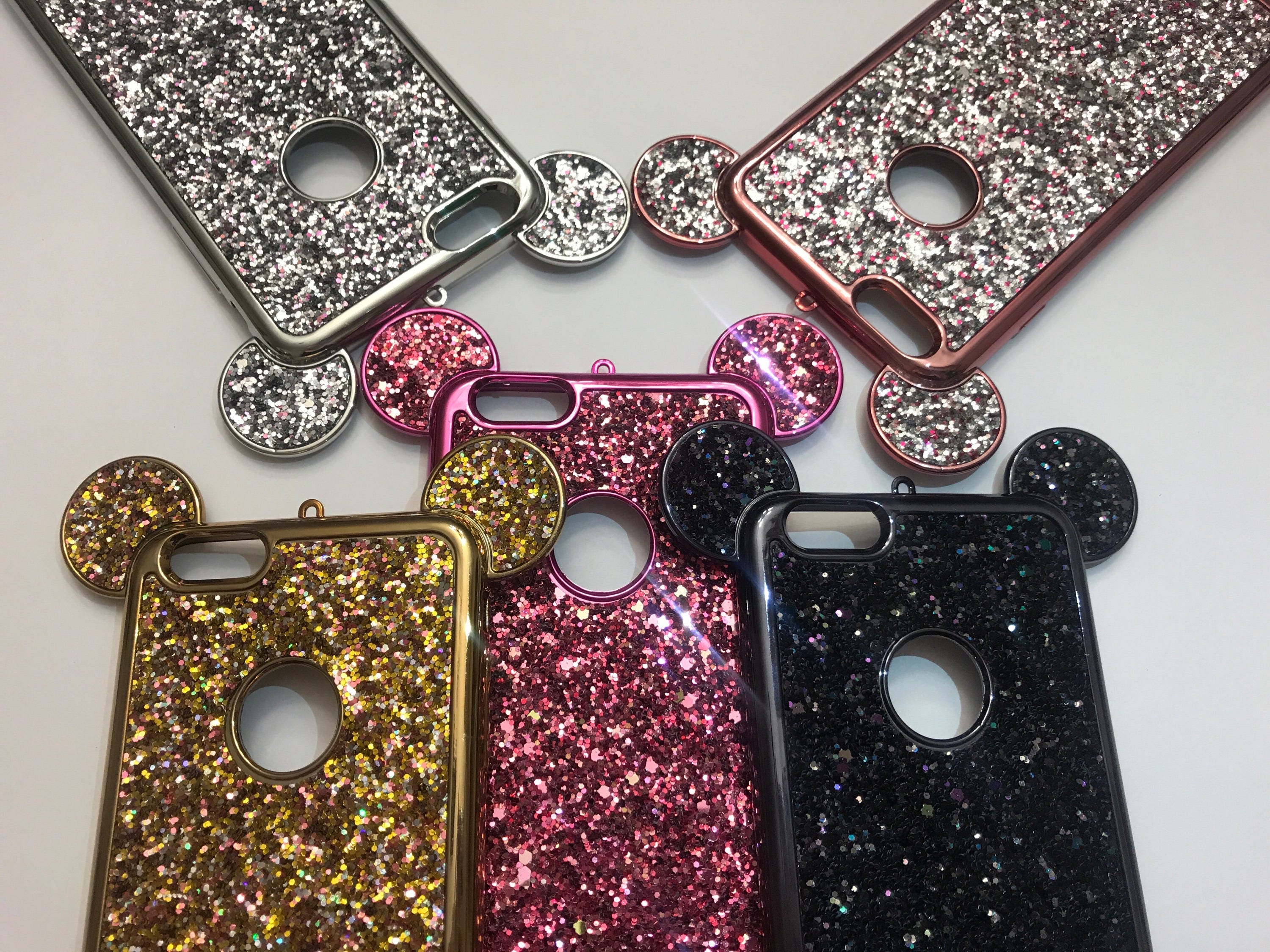 Disney iPhone Case Mickey iPhone case Mickey ears Glittery Etsy