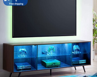 75 Inch TV Stand w/ LED Lights