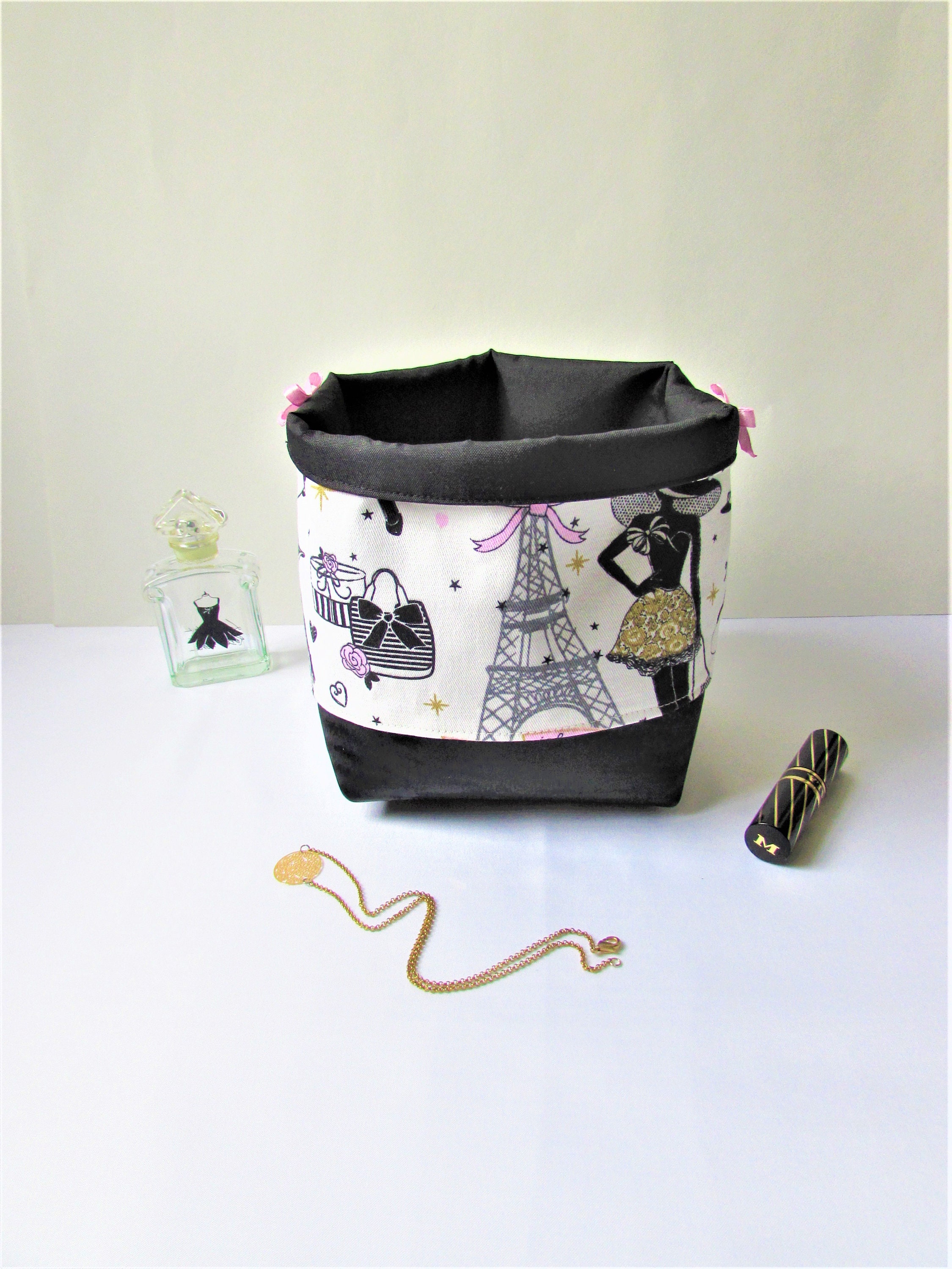 Korb-Aufbewahrung aus grauen oder grauen Stoff das | Etsy