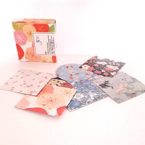 Stickers Japanese paper traditional patterns 40 pieces