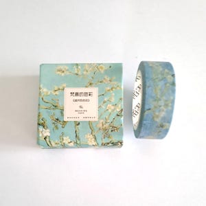 Masking tape, washi tape, adhesive tape 15 mm x 7 m, Japanese landscapes cherry blossom theme